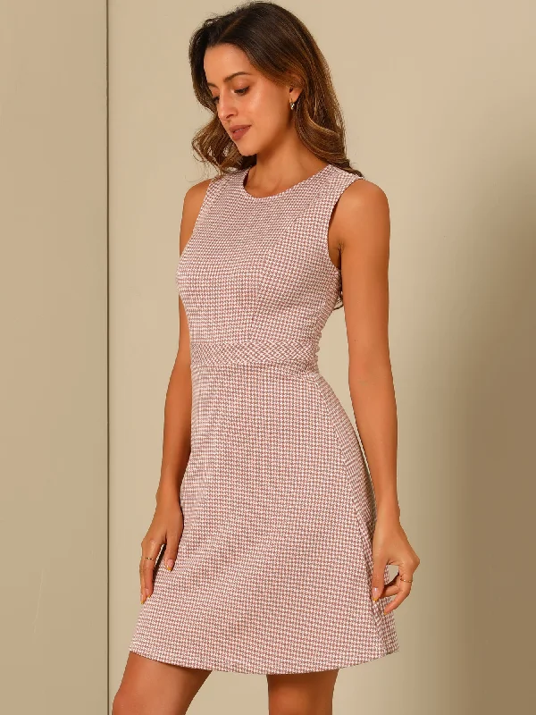 Pink Houndstooth / L