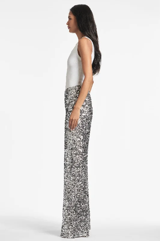 Alli Pant - Silver Sequins