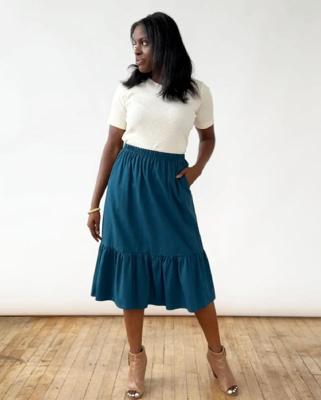 CASSIDY skirt in Tidal Teal