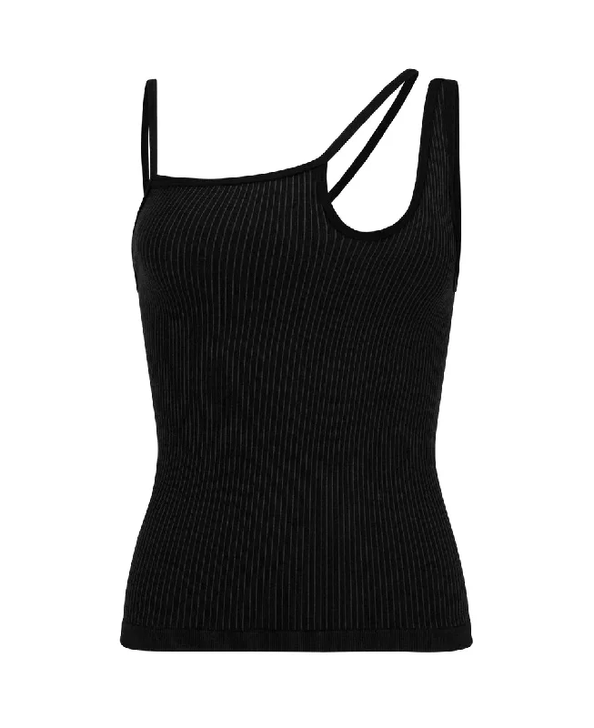 Nagnata Elliptic Tank - Black/Dark Charcoal