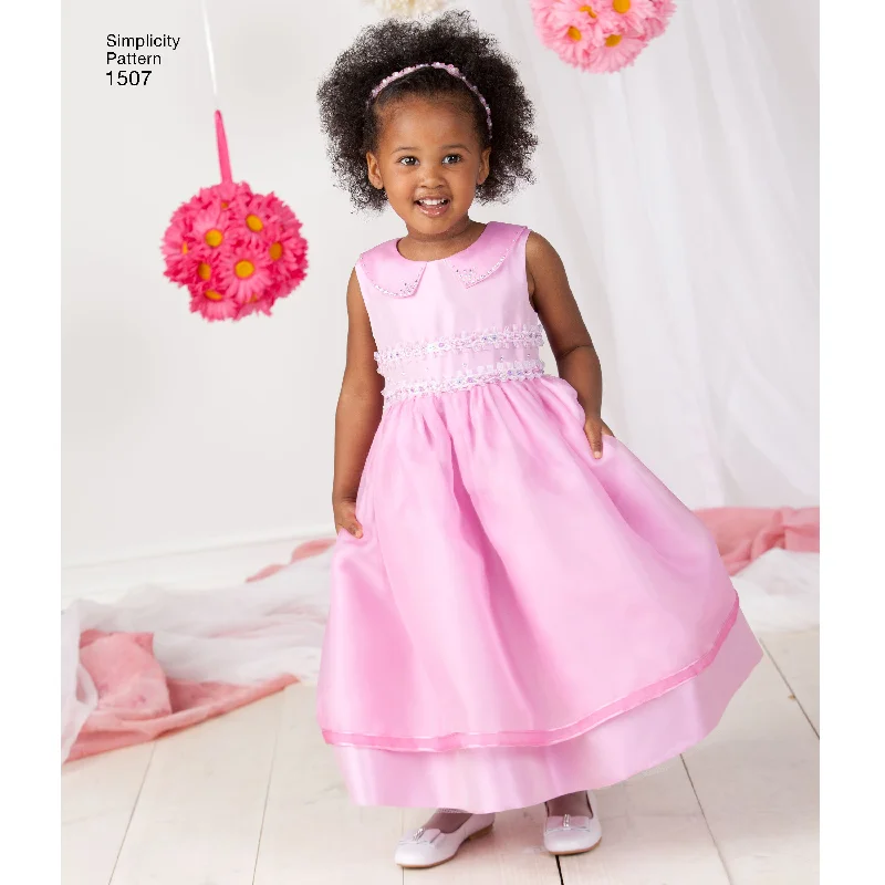 Simplicity Pattern 1507 Toddlers' and Child's dress