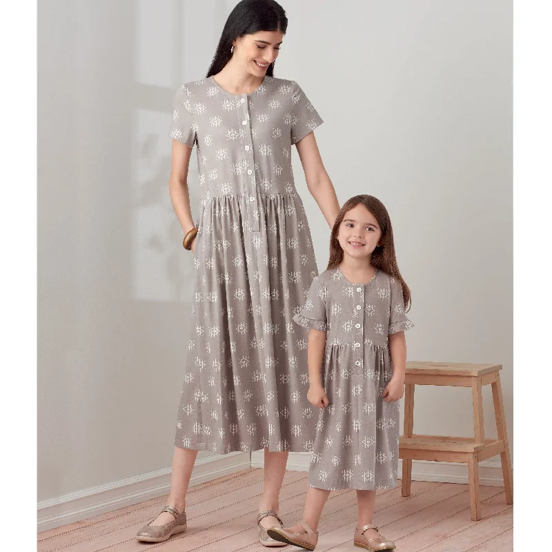 Simplicity Sewing Pattern 9277 Misses and Children's Dresses