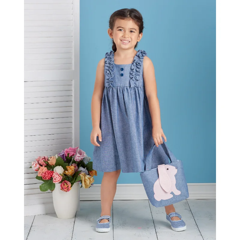 Simplicity 9559 Children's Dress, Top and bags pattern