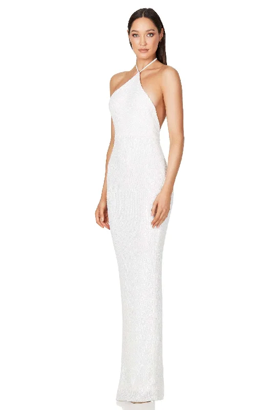 BUY IT NOOKIE Treasure Gown (White) Neutral tone unclassified dresses