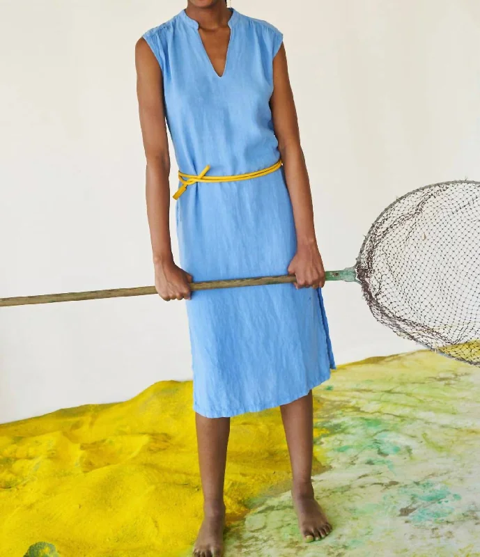 Linen Dress In Periwinkle Gothic unclassified dresses