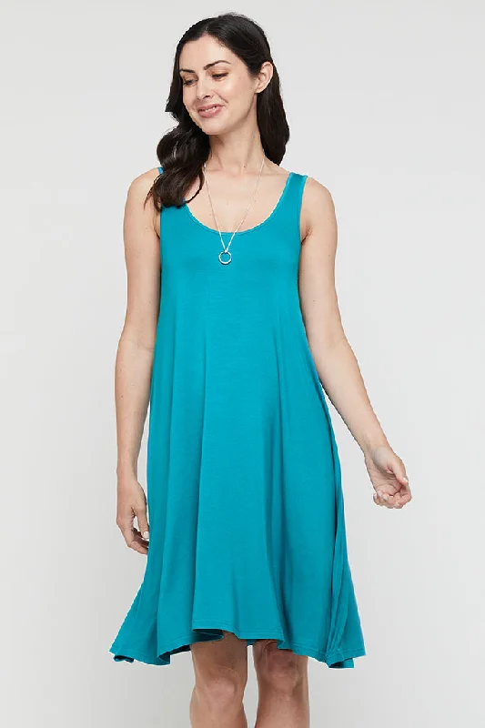 Swing Maternity Dress - Teal Bodycon unclassified dresses
